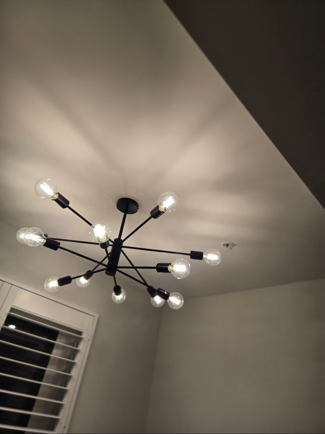 Residential Sputnik-style chandelier in Washington, DC — Schmidt's Electrical